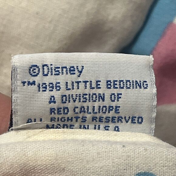VTG Disney Winnie The Pooh Crib Comforter Colorful Reversible Blanket 1996 90s - Picture 4 of 11